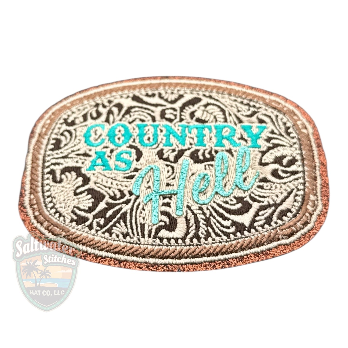 Country As Hell Embroidered