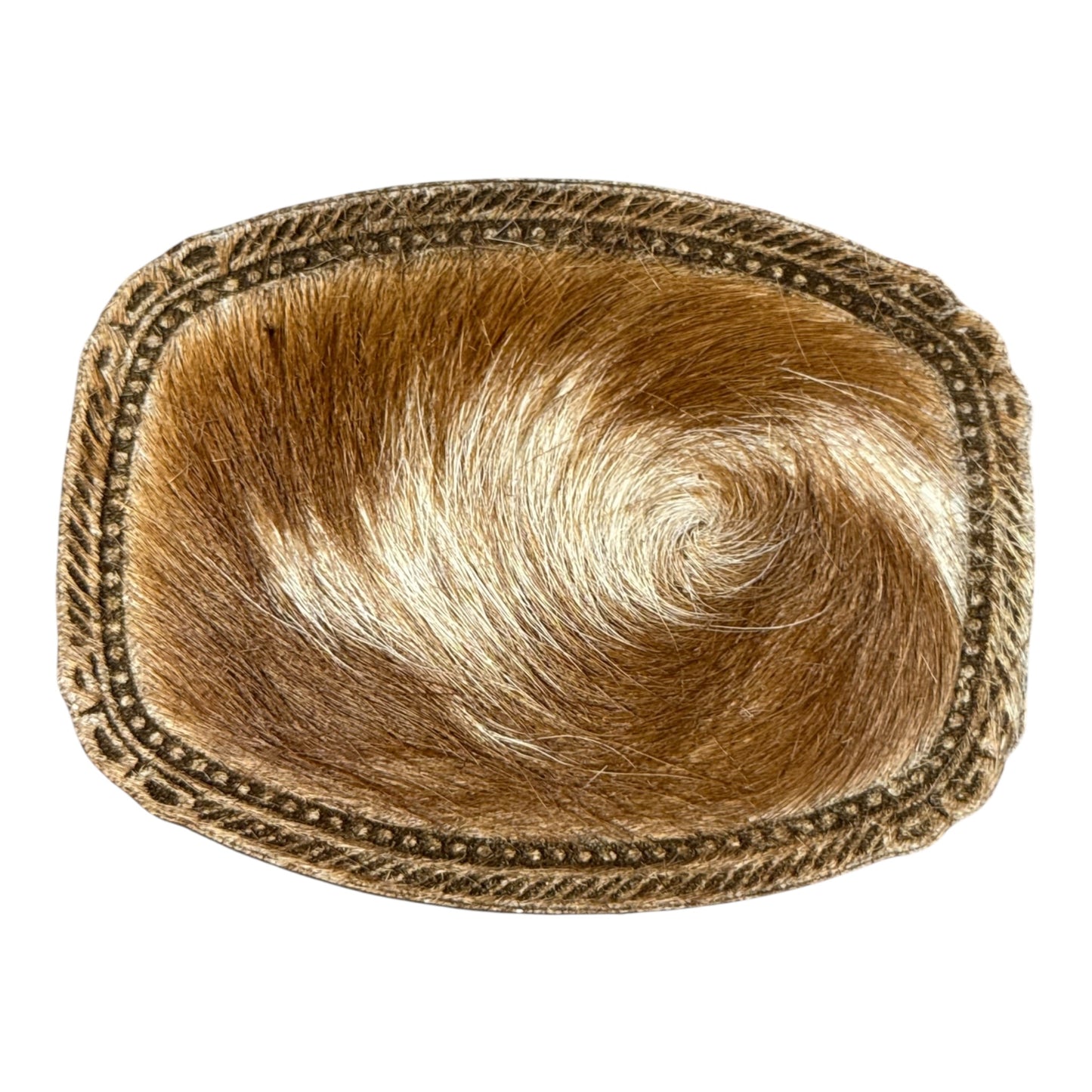 COWHIDE- blank belt buckle 1