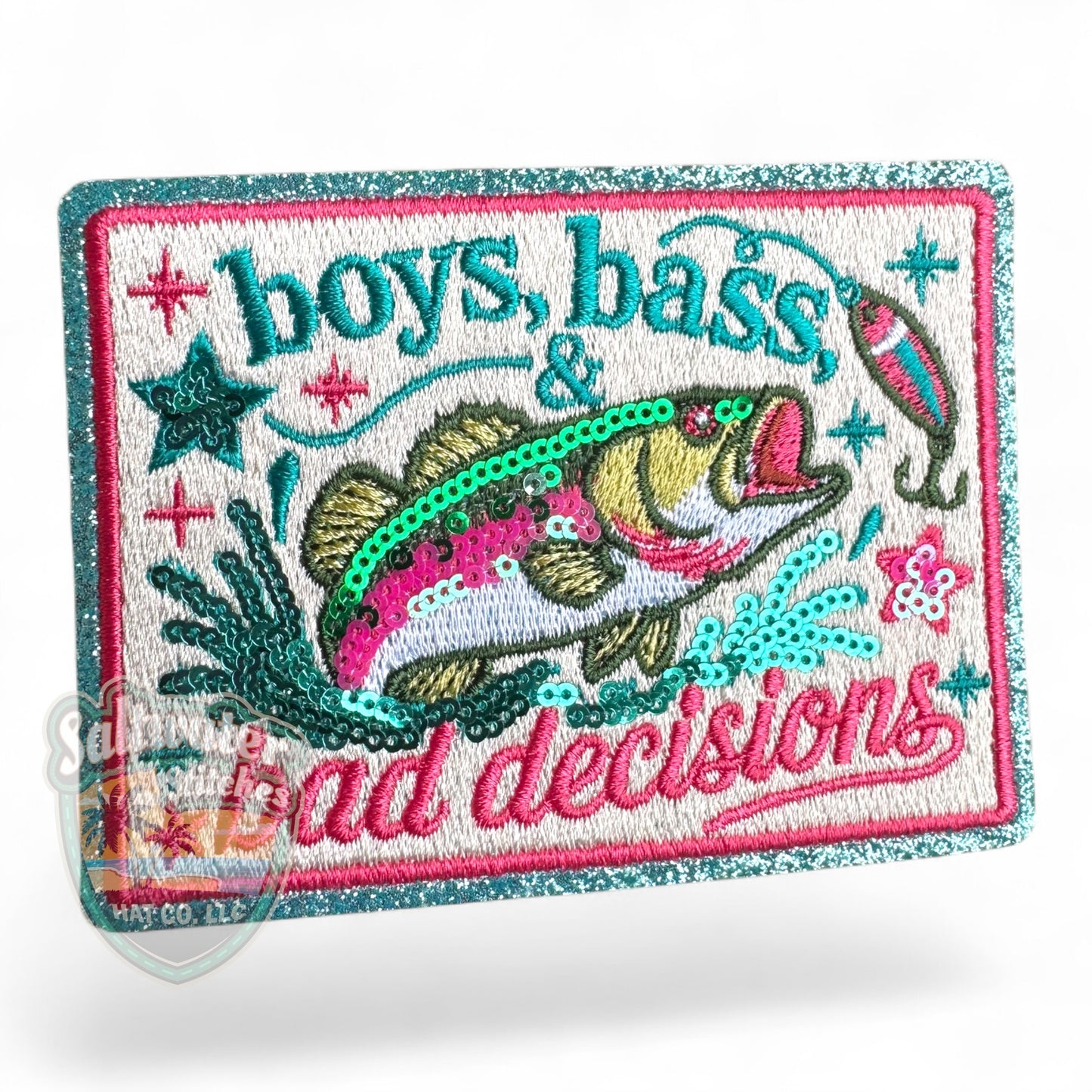 Boys, Bass & Bad Decisions Embroidered Hat Patch | Limited Batch