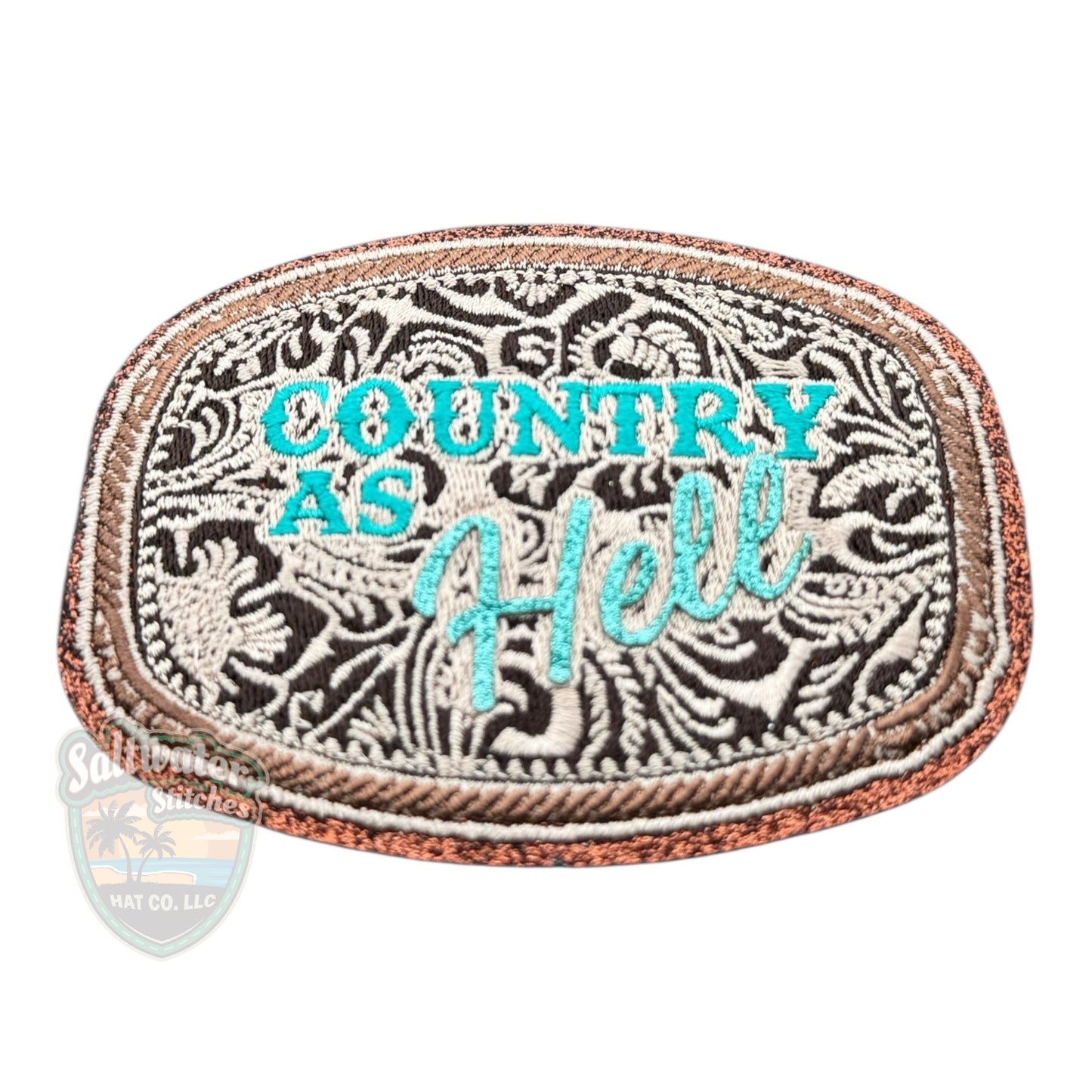 Country As Hell Embroidered