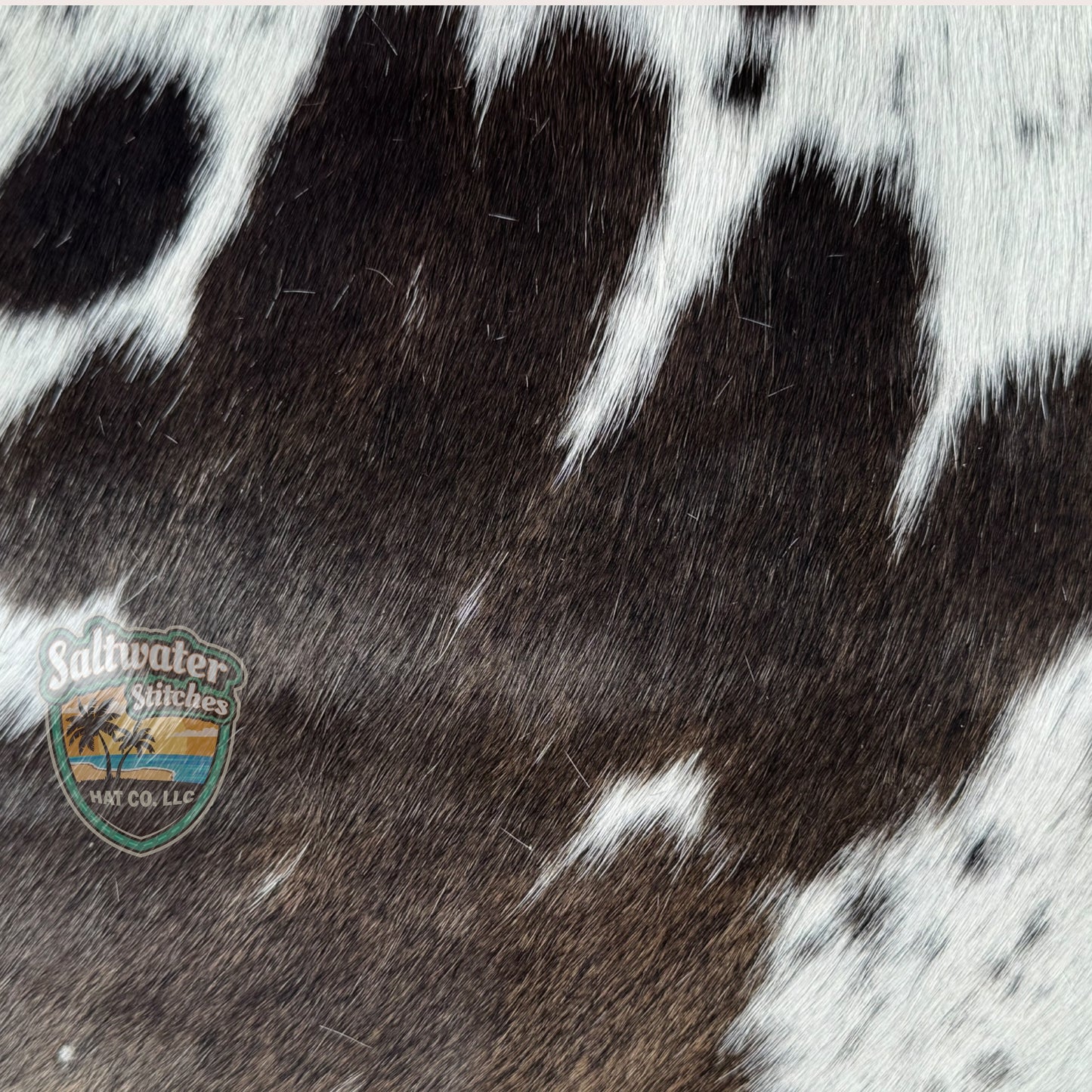 Black & White Cowhide Panel