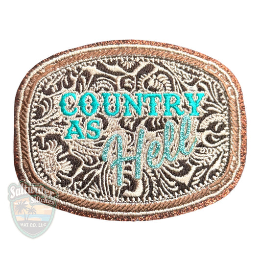 Country As Hell Embroidered