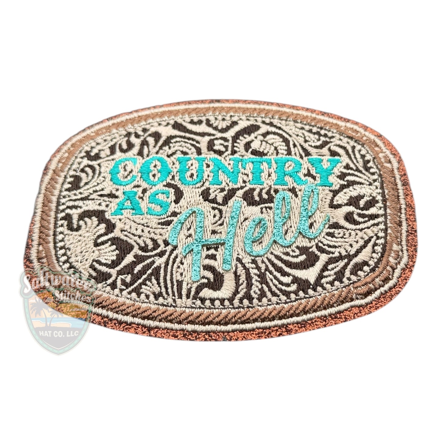 Country As Hell Embroidered