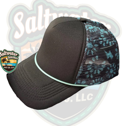 Turquoise trucker