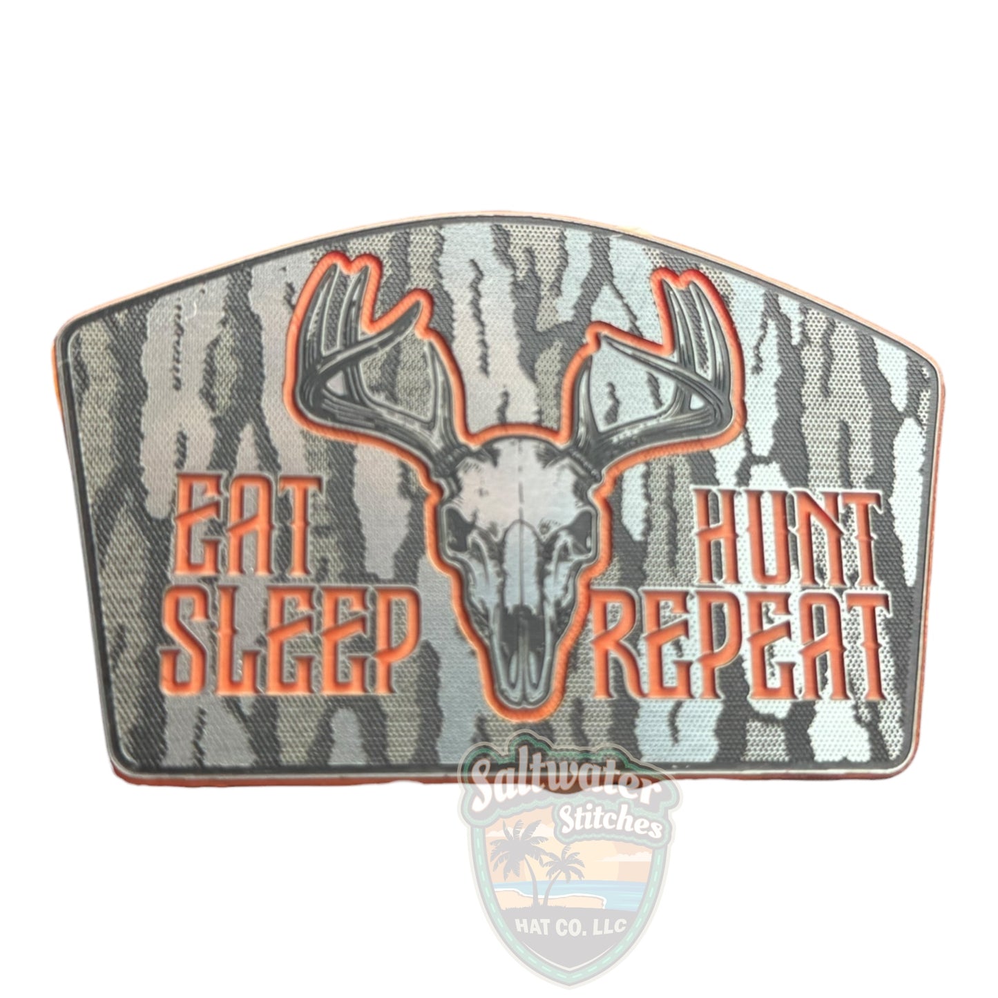 Eat Sleep Hunt Repeat trilayer acrylic