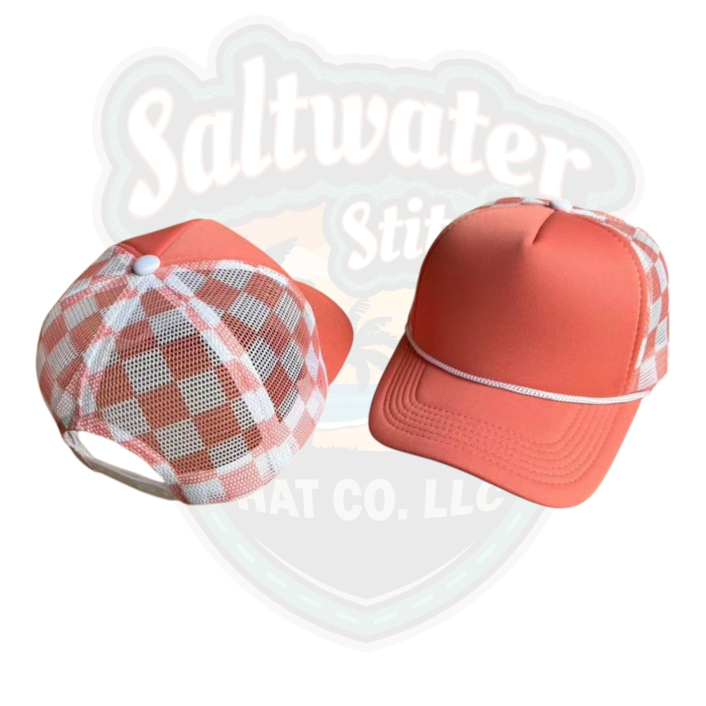 Checkered Mesh hats