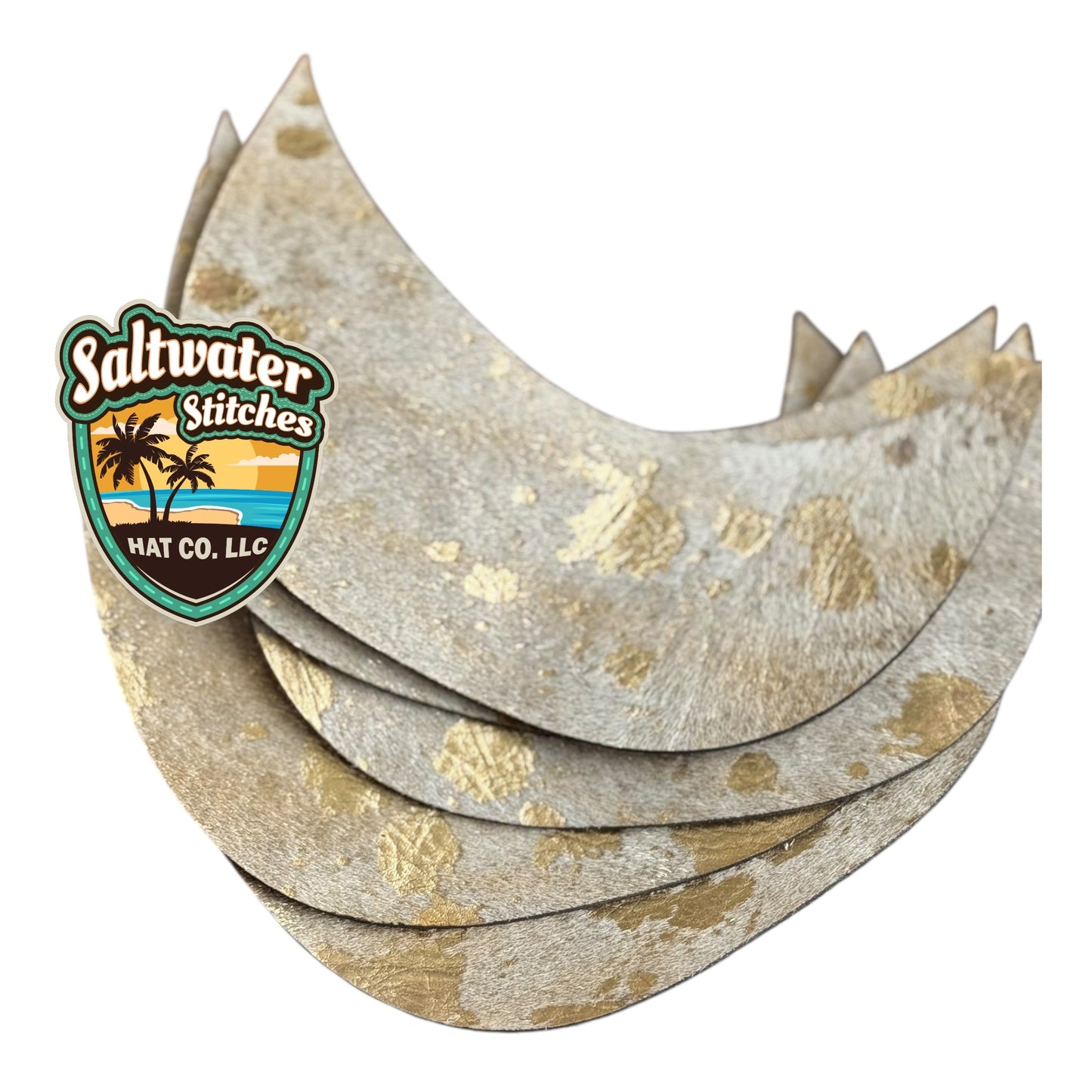 GOLD Cowhide Brims