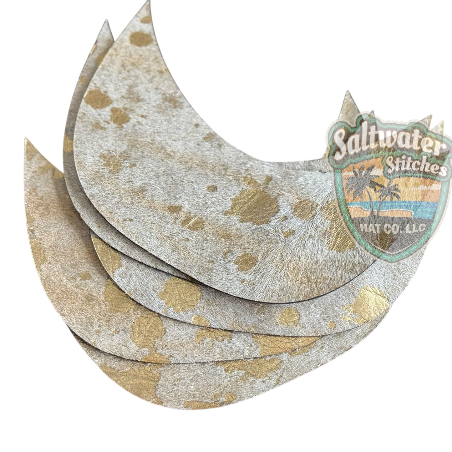 GOLD Cowhide Brims