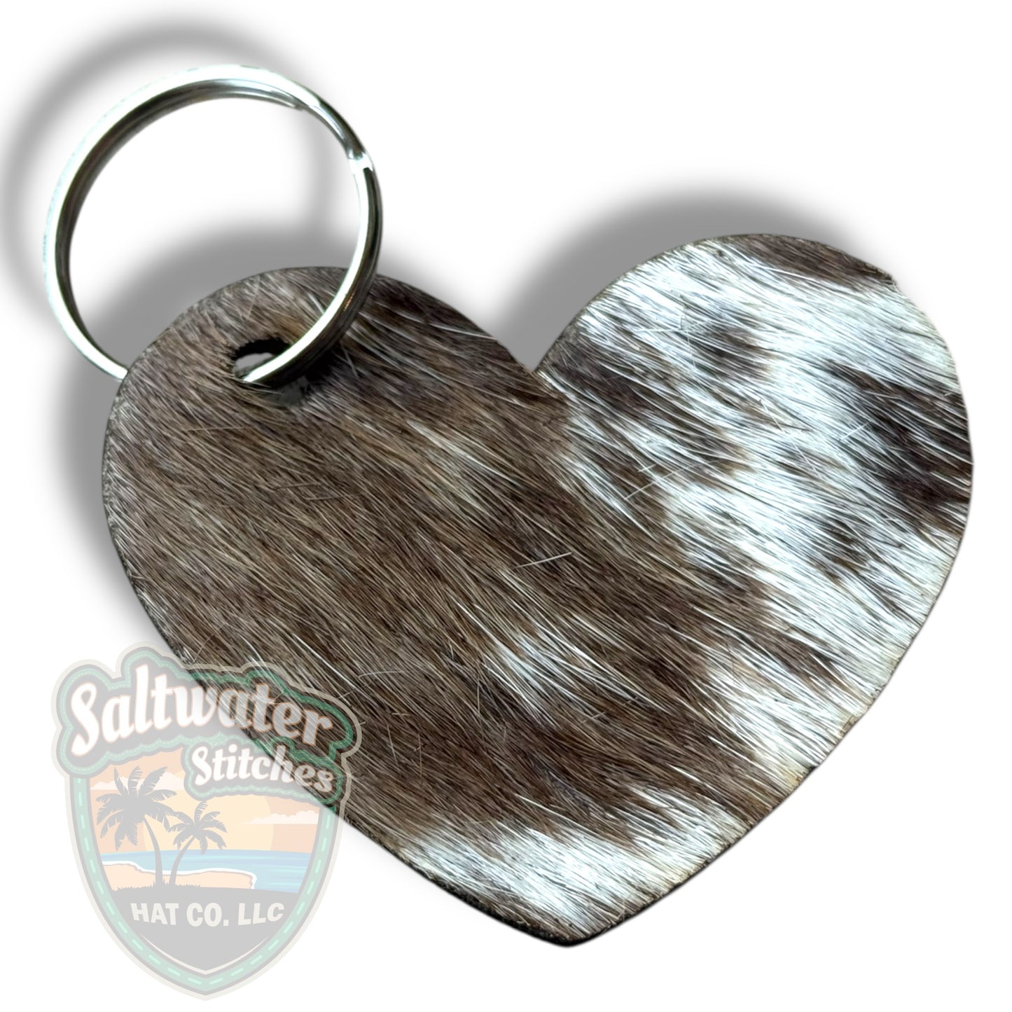 Cowhide keychains