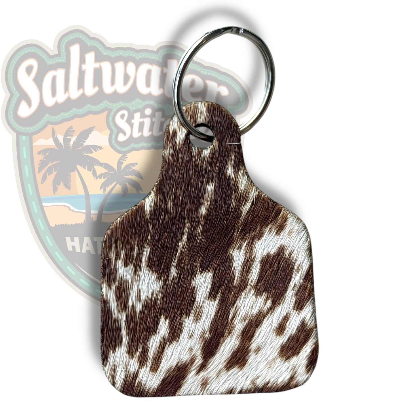 Cowhide keychains