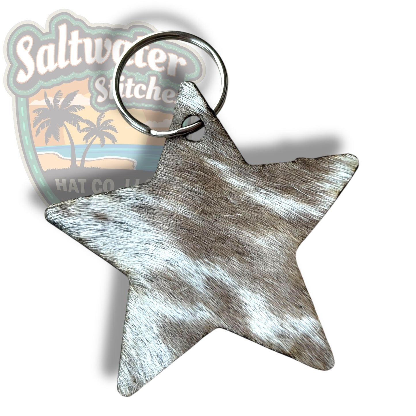 Cowhide keychains