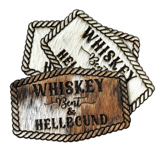 COWHIDE- whiskey bent