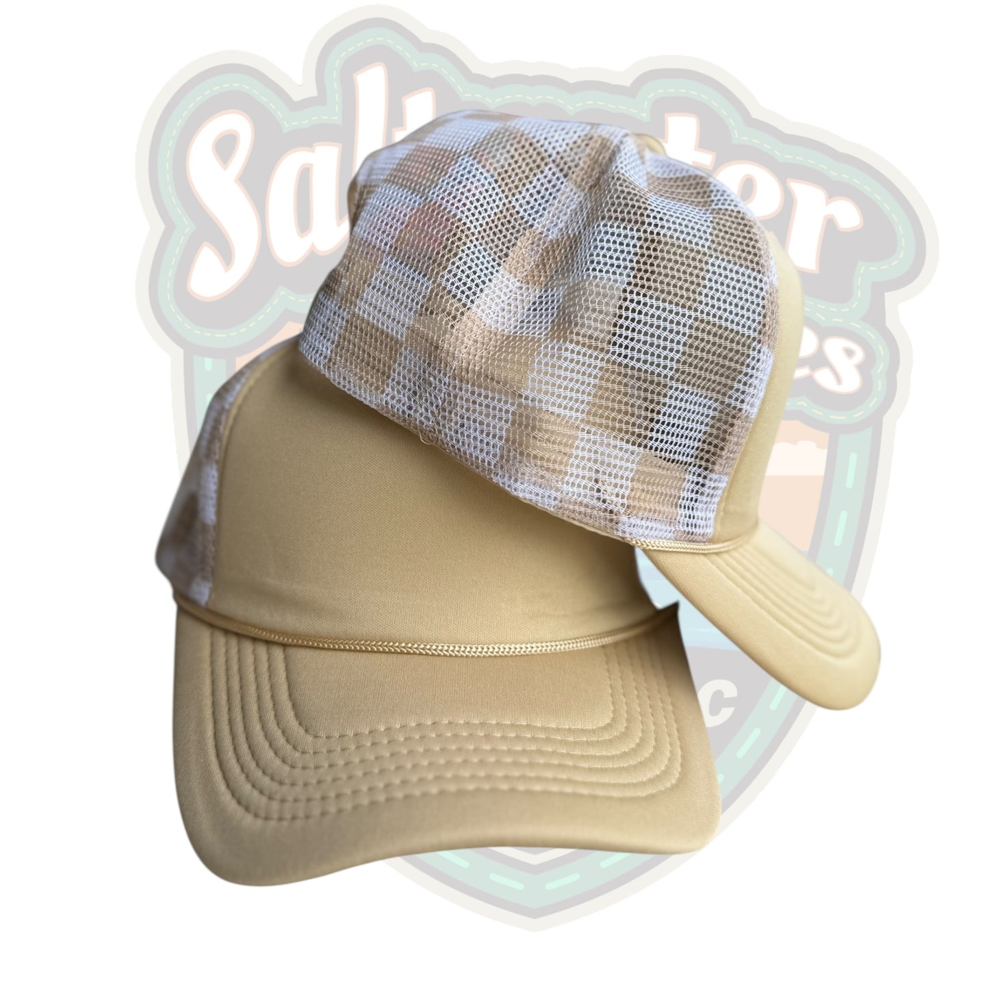 Checkered Mesh hats