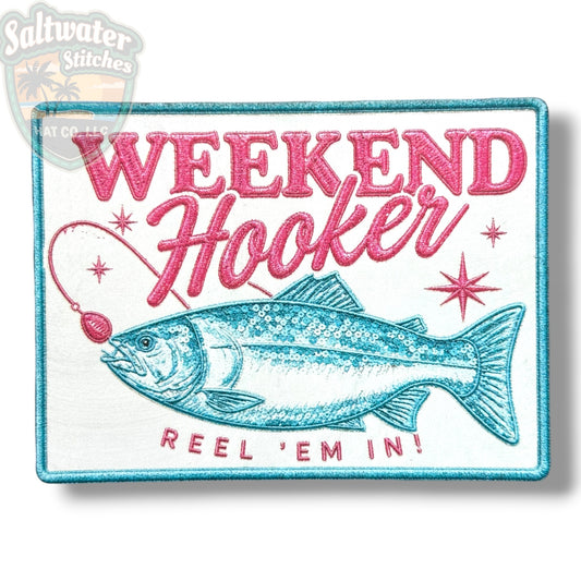 Weekend Hooker UV Printed Embroidery Look Patch
