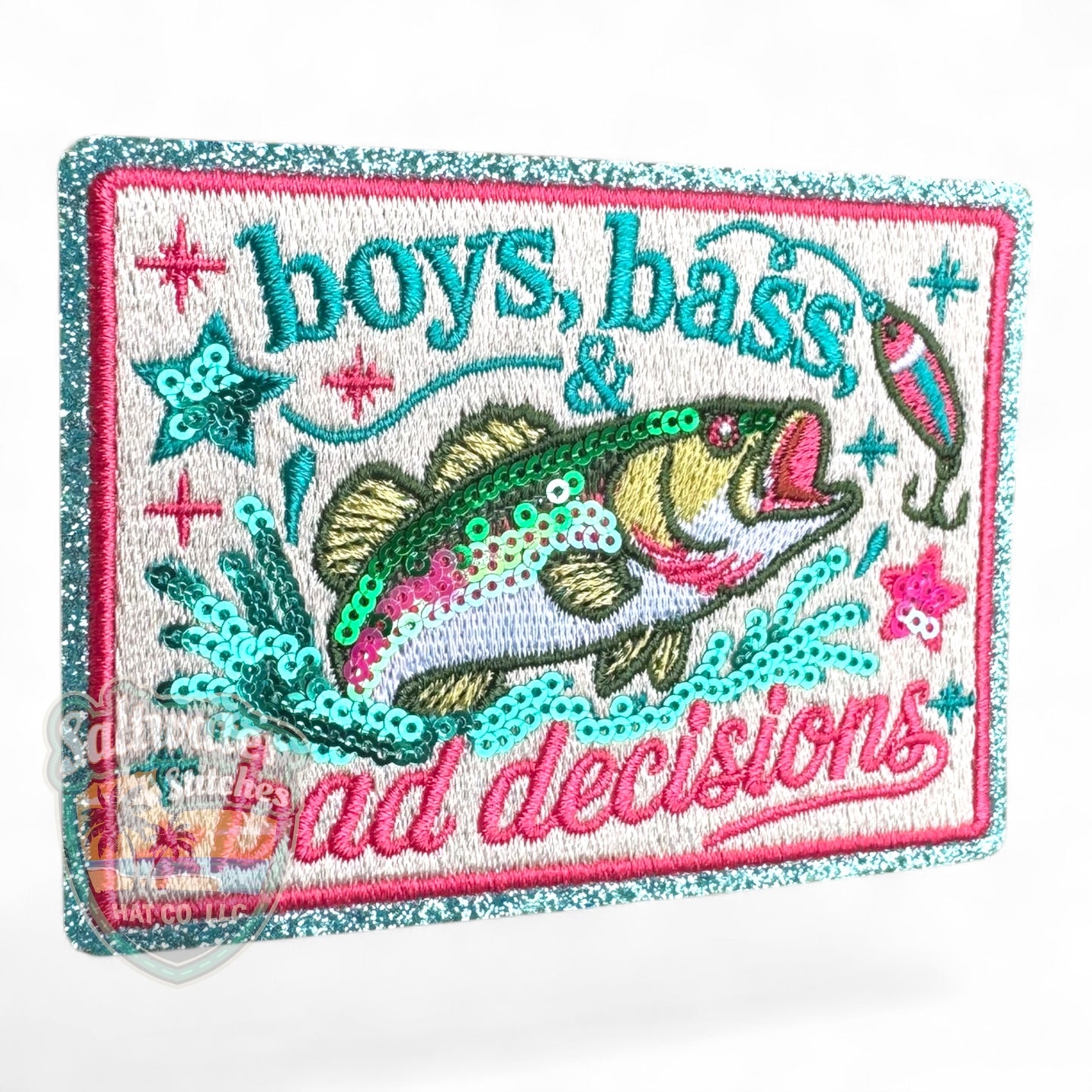 Boys, Bass & Bad Decisions Embroidered Hat Patch | Limited Batch
