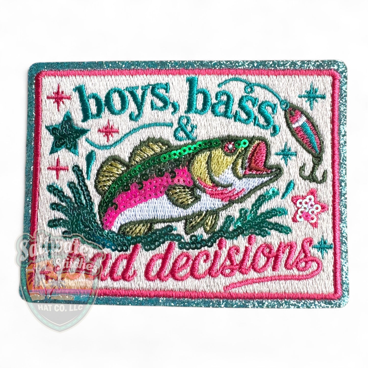 Boys, Bass & Bad Decisions Embroidered Hat Patch | Limited Batch