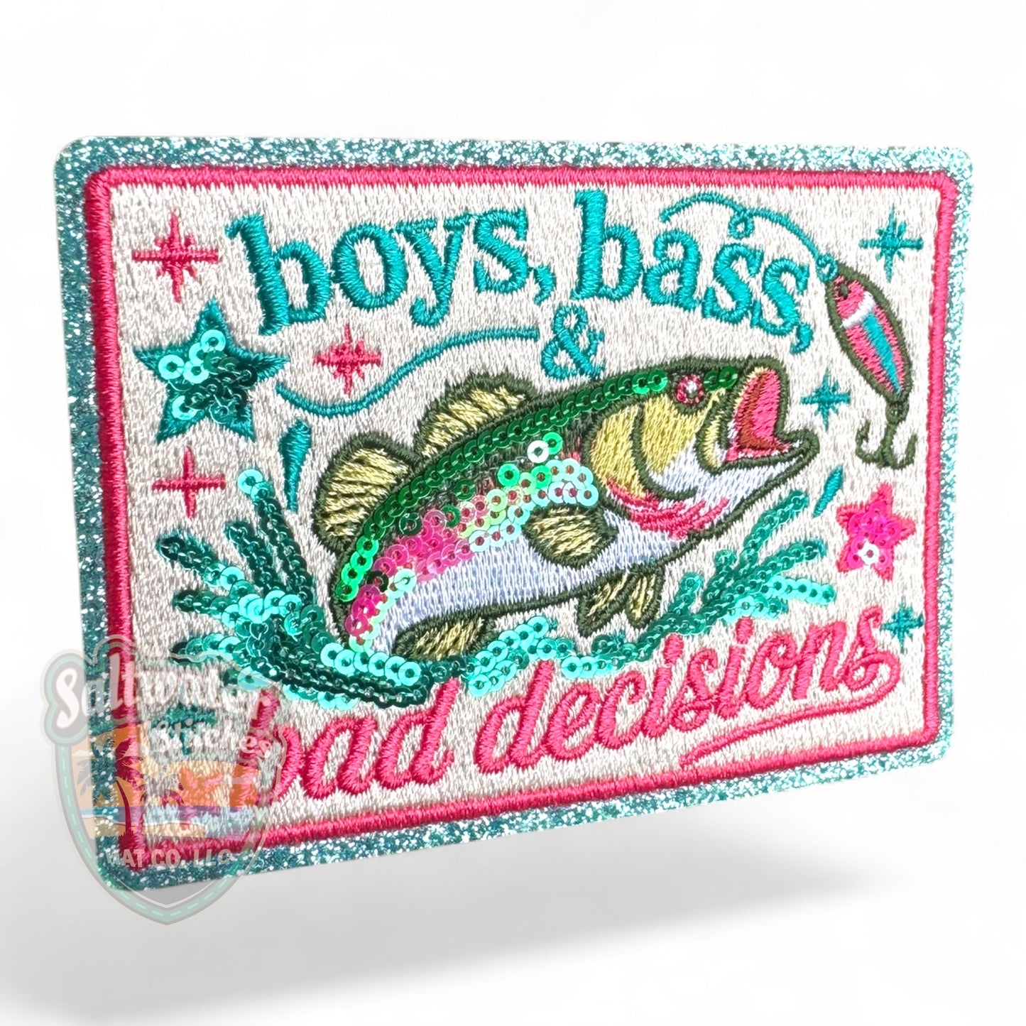 Boys, Bass & Bad Decisions Embroidered Hat Patch | Limited Batch