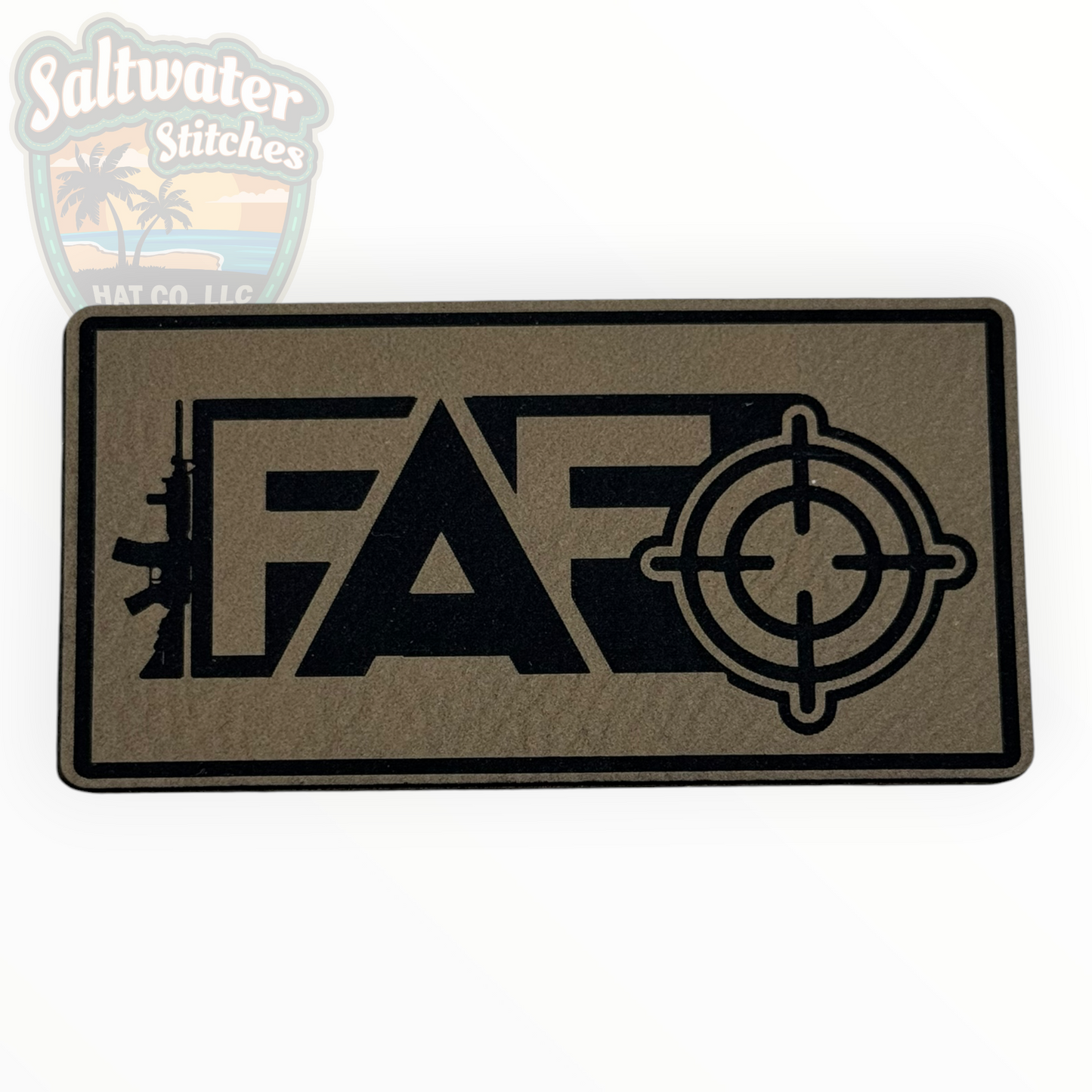 FAFO Tactical Rifle & Crosshair Leather Patch