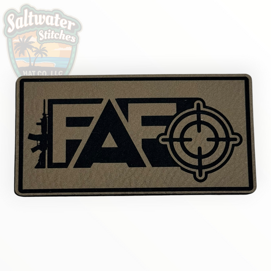 FAFO Tactical Rifle & Crosshair Leather Patch