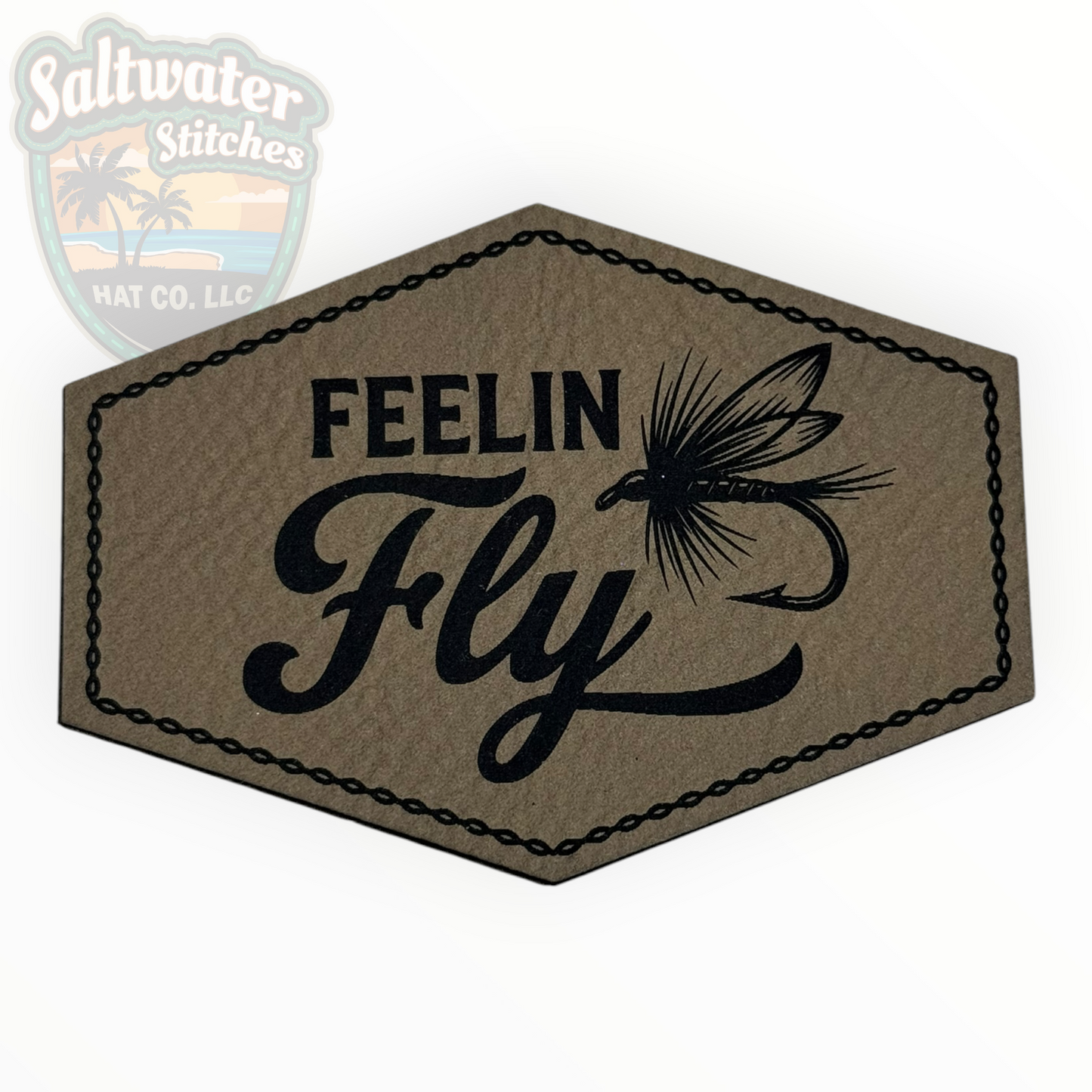 Feelin’ Fly Fishing Leather Patch