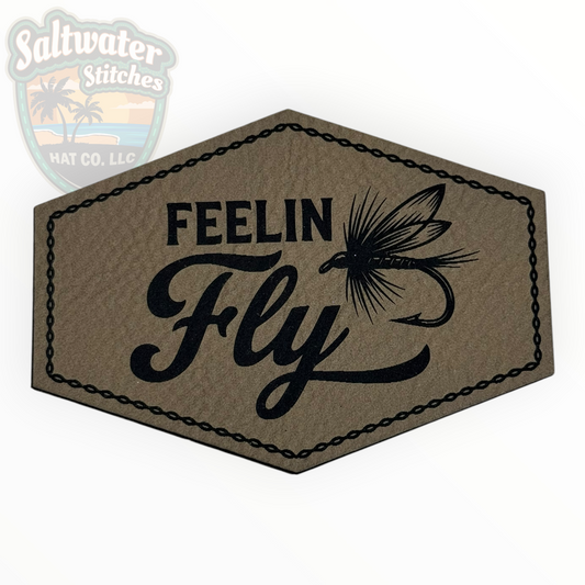 Feelin’ Fly Fishing Leather Patch
