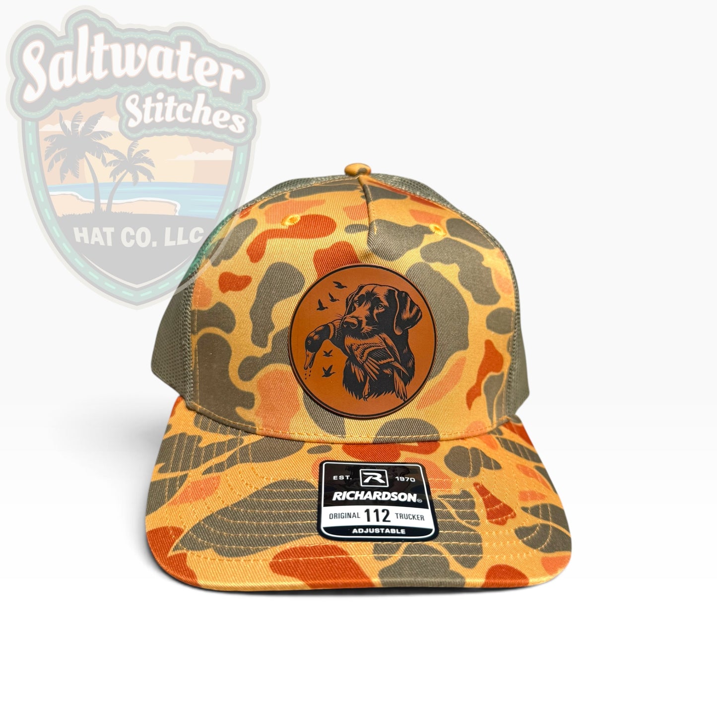 Duck Hunting Lab Camo Richardson 112 Trucker Hat