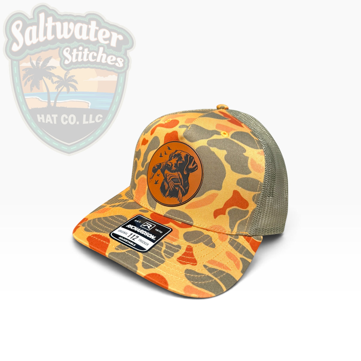 Duck Hunting Lab Camo Richardson 112 Trucker Hat