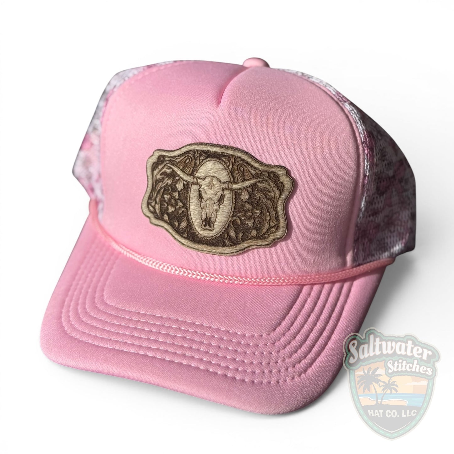 Pink Desert Cowgirl Foam Trucker Hat