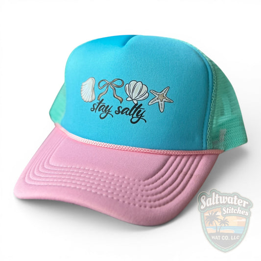 Stay Salty Foam Trucker Hat – Coastal Beach Babe Hat