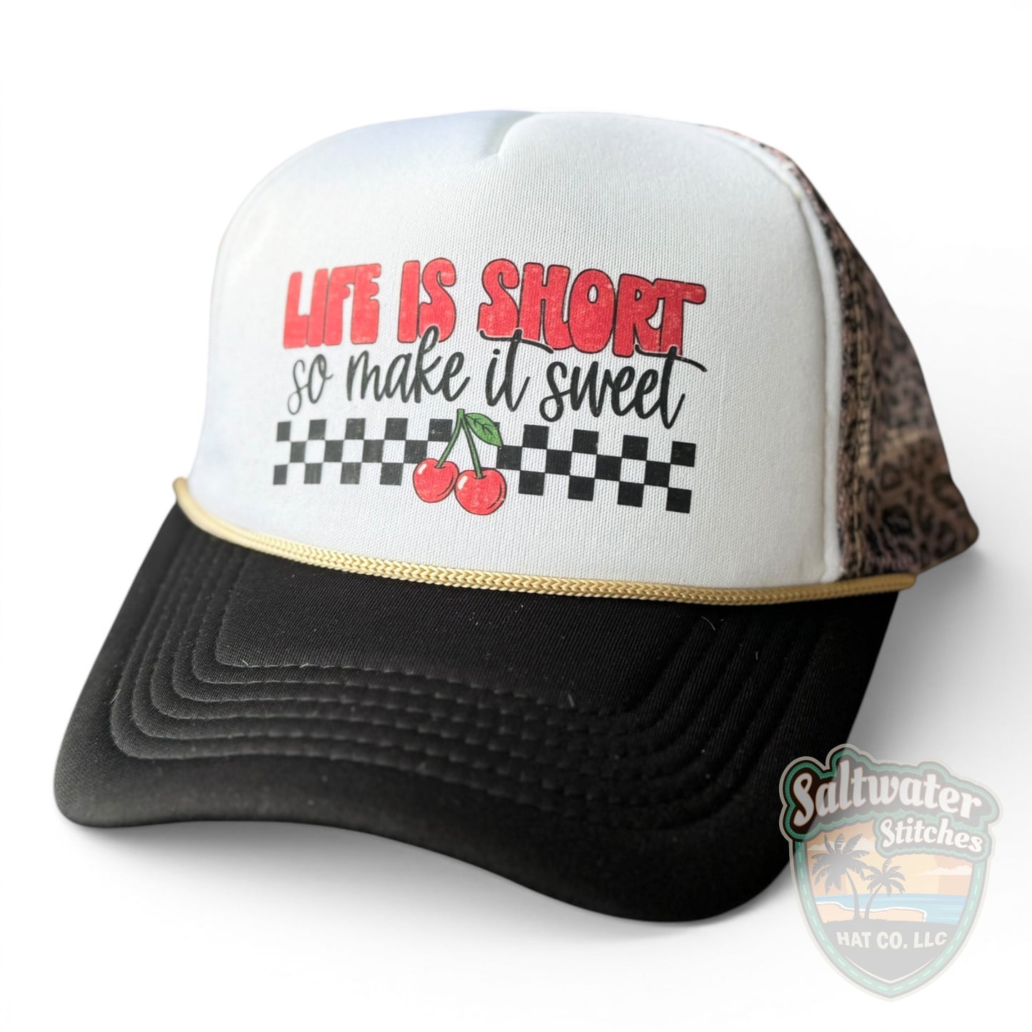 Make It Sweet Foam Trucker Hat – Retro Cherry Western Hat