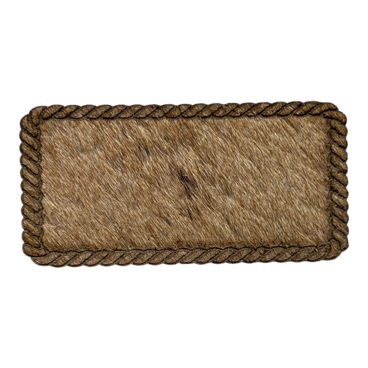 COWHIDE- rectangle rope border